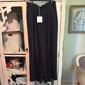 Tibi black eco viscose Lauren pant, size 10, NWT, $150
